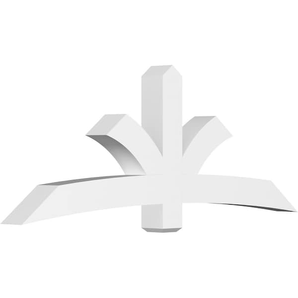 Ekena Millwork Davenport Architectural Grade PVC Gable Bracket, 84"W x 31 1/2"H x 6"D x 6"F, 9/12 Pitch GBP084X32X0606DAV00 - main